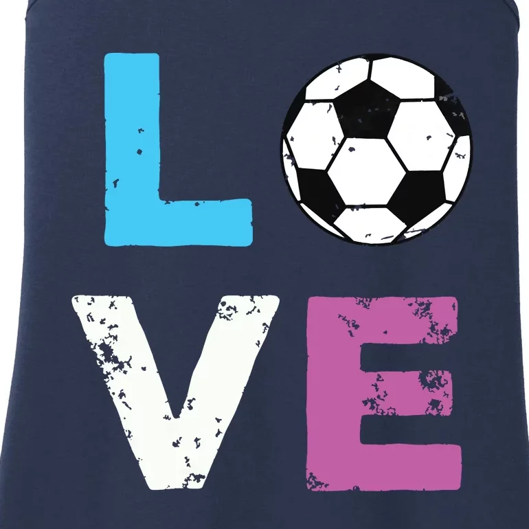 LOVE Soccer American Team Fan Gift Ladies Essential Tank