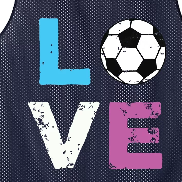 LOVE Soccer American Team Fan Gift Mesh Reversible Basketball Jersey Tank