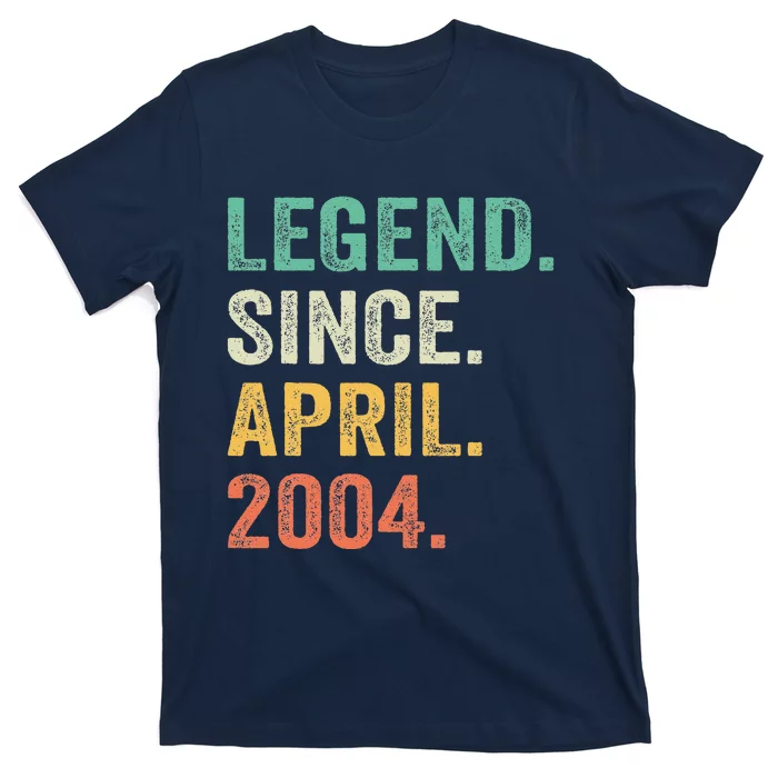 Legend Since April 2004 20th Birthday Gifts Boy 20 Years Old T-Shirt