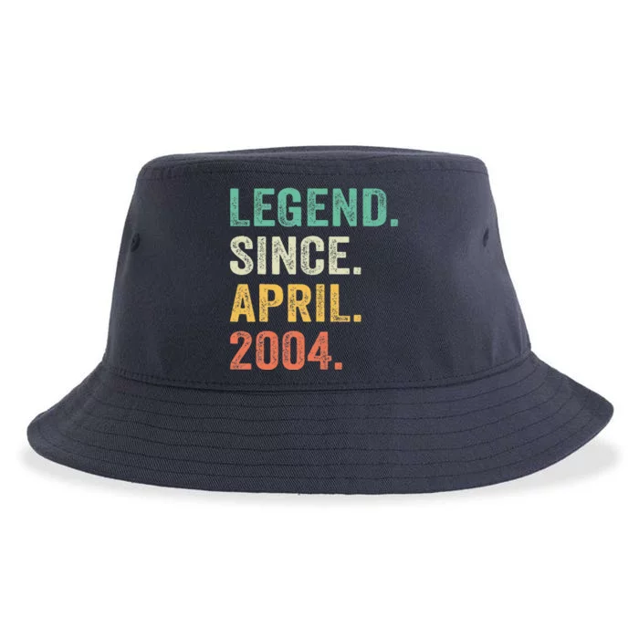 Legend Since April 2004 20th Birthday Gifts Boy 20 Years Old Sustainable Bucket Hat