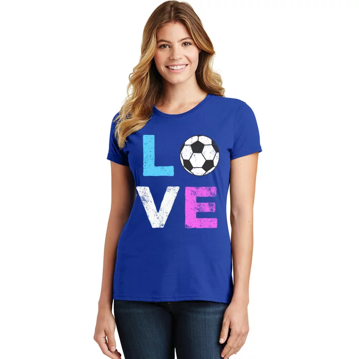 Love Soccer American Team Fan Gift Women's T-Shirt