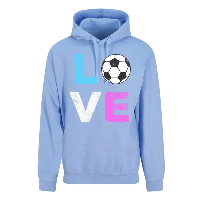 Love Soccer American Team Fan Gift Unisex Surf Hoodie