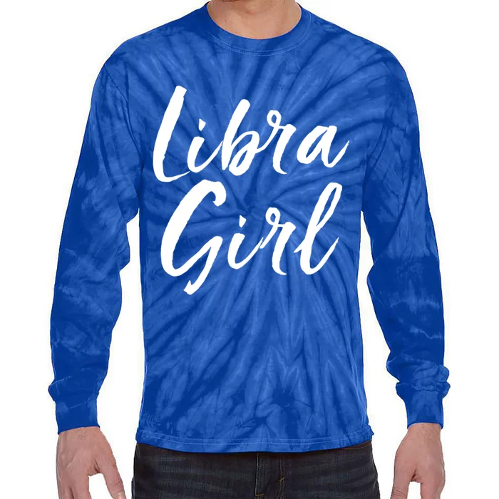 Libra September And October Birthday Gift Gift Tie-Dye Long Sleeve Shirt