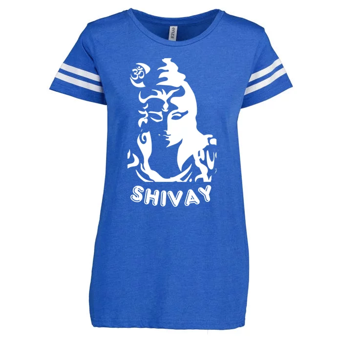 Lord Shiva Aesthetic Design Om Namah Shivay Art Gift Enza Ladies Jersey Football T-Shirt