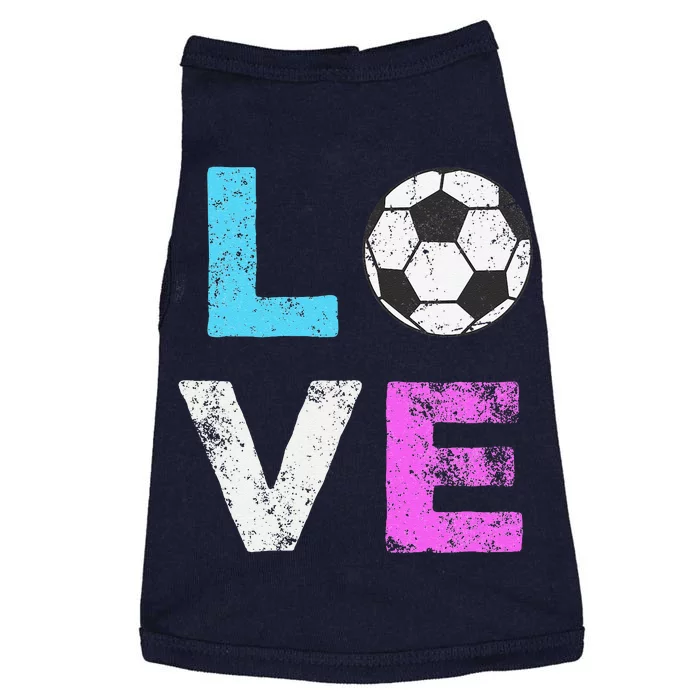 Love Soccer American Team Fan Gift Doggie Tank