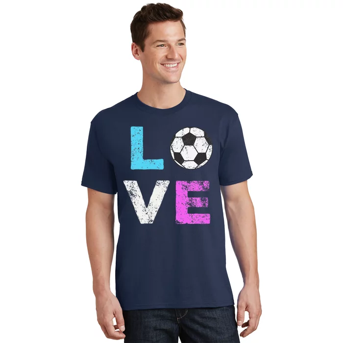 Love Soccer American Team Fan Gift T-Shirt