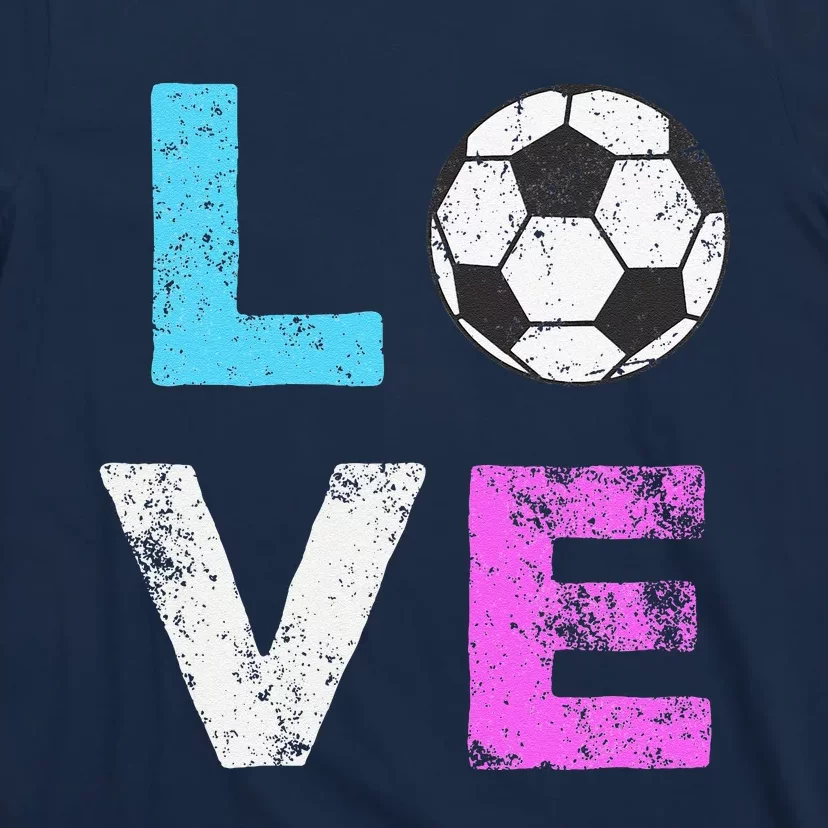 Love Soccer American Team Fan Gift T-Shirt