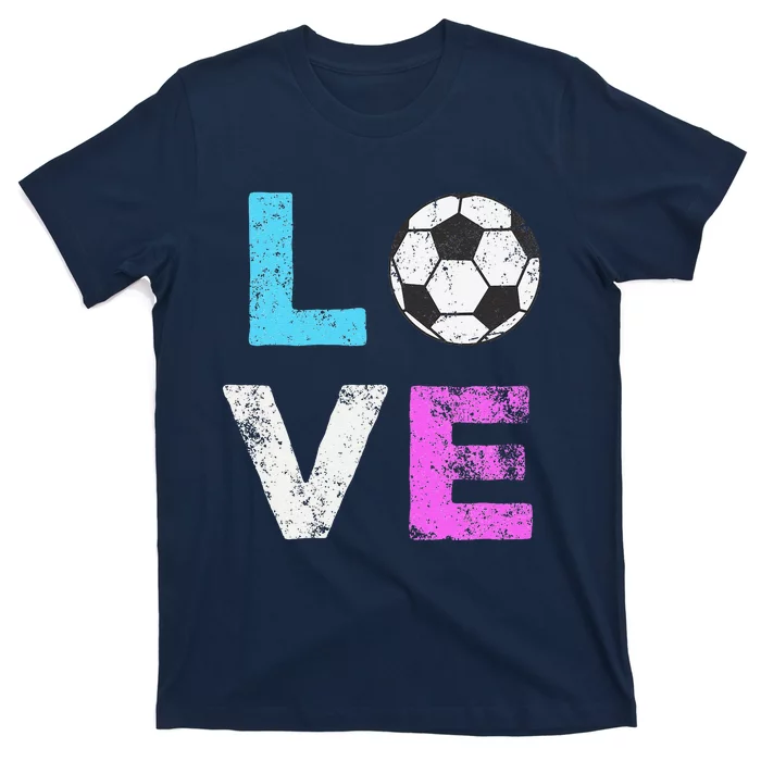 Love Soccer American Team Fan Gift T-Shirt