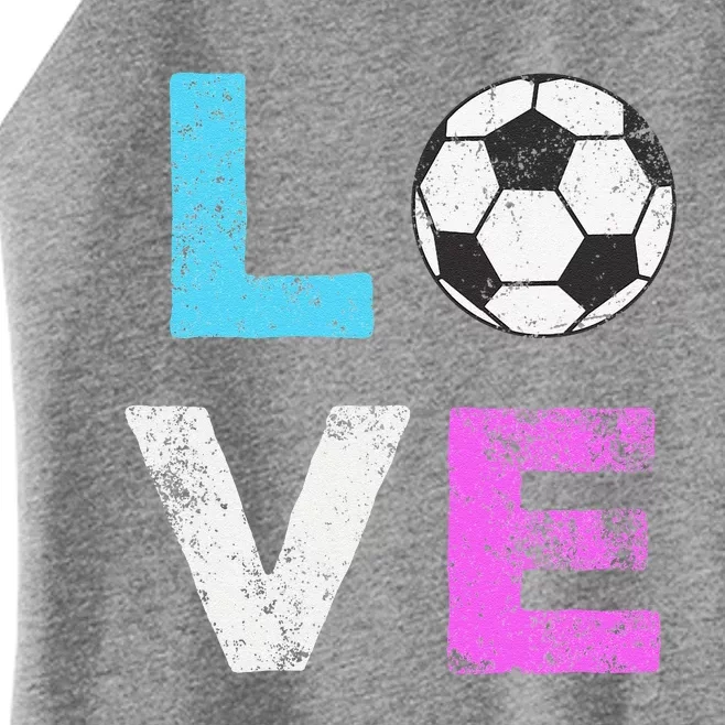 Love Soccer American Team Fan Gift Women’s Perfect Tri Rocker Tank