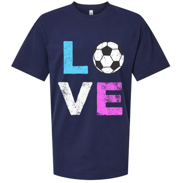 Love Soccer American Team Fan Gift Sueded Cloud Jersey T-Shirt