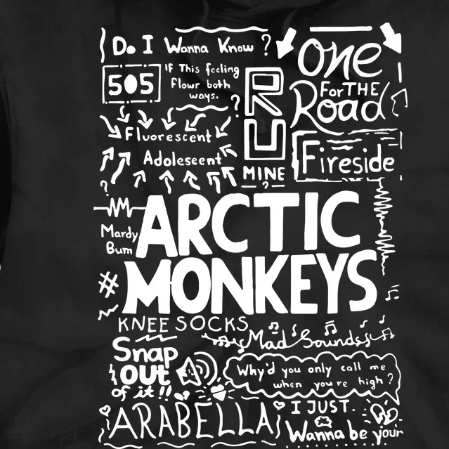 List Songs Arctic Monkeys Tie Dye Hoodie