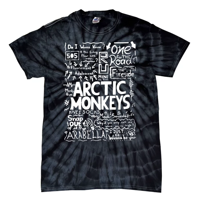 List Songs Arctic Monkeys Tie-Dye T-Shirt