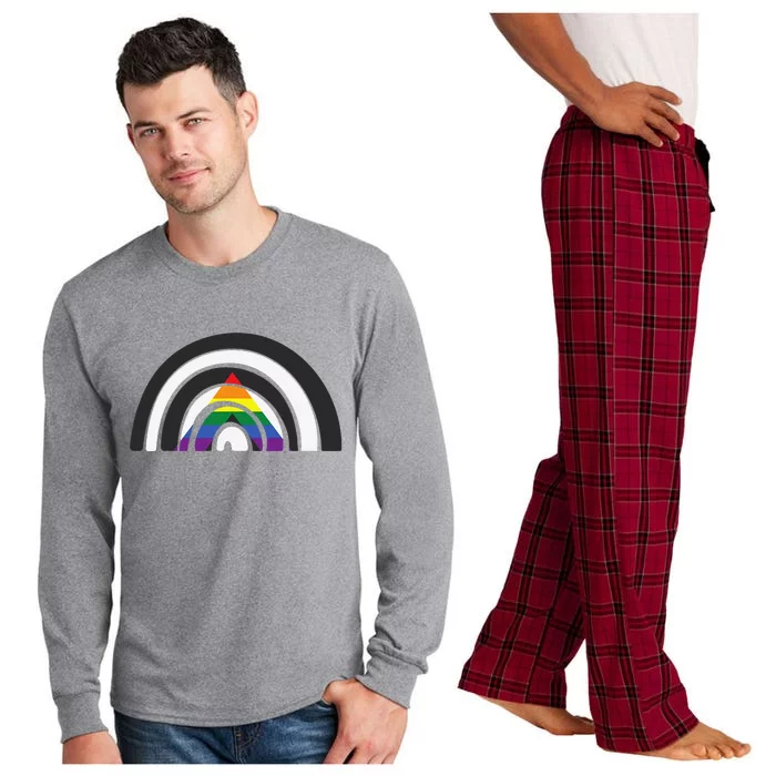 LGBTQ Straight Ally Flag LGBTQIA+ Rainbow Straight Ally Long Sleeve Pajama Set