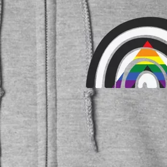 LGBTQ Straight Ally Flag LGBTQIA+ Rainbow Straight Ally Full Zip Hoodie