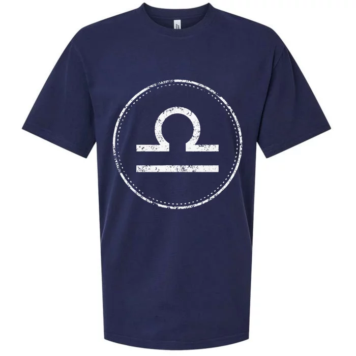 Libra Sign – Astrology Zodiac Sueded Cloud Jersey T-Shirt