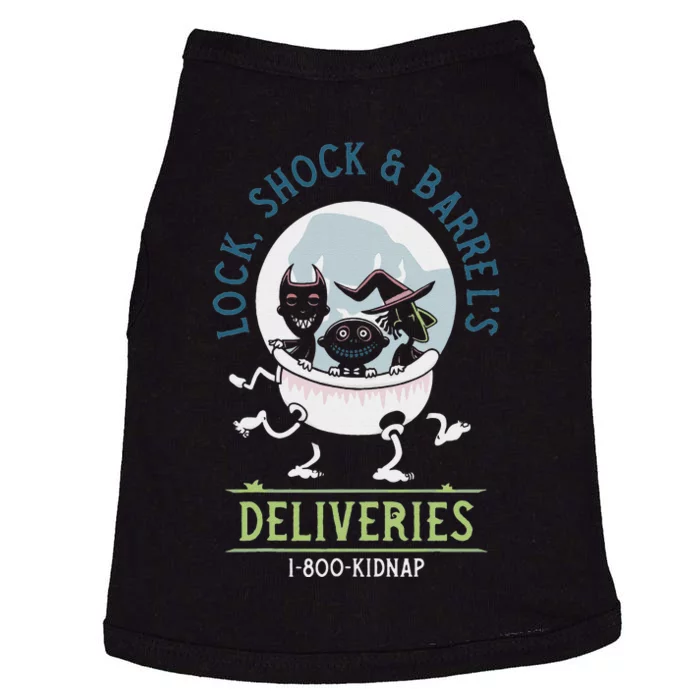 Lock Shock Amp Halloween Retro Doggie Tank