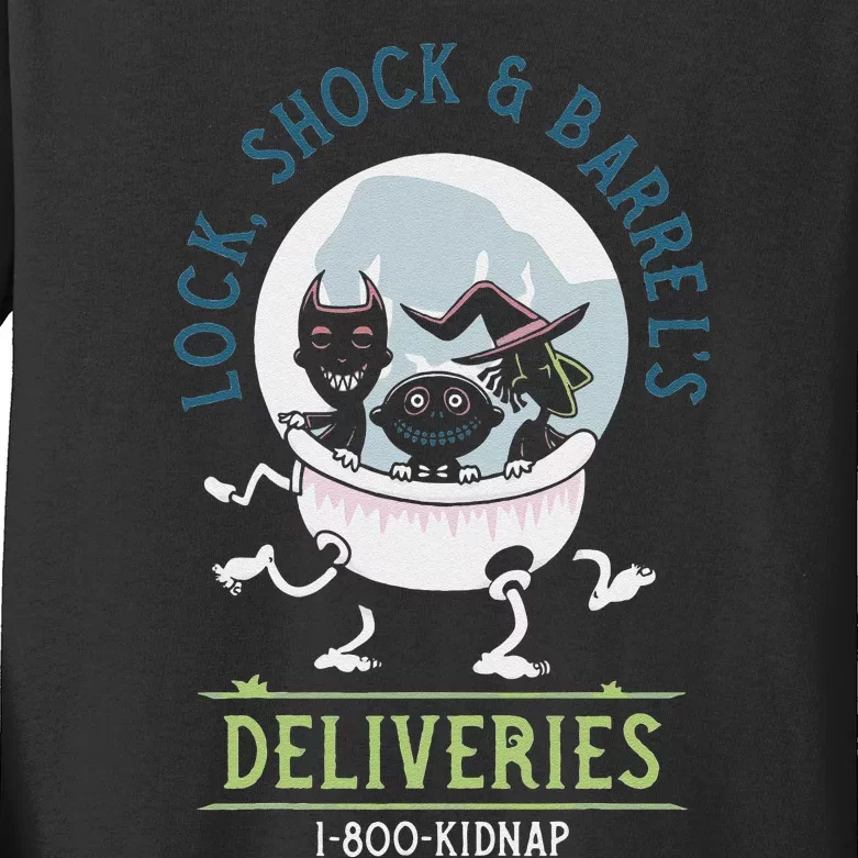 Lock Shock Amp Halloween Retro Kids Long Sleeve Shirt