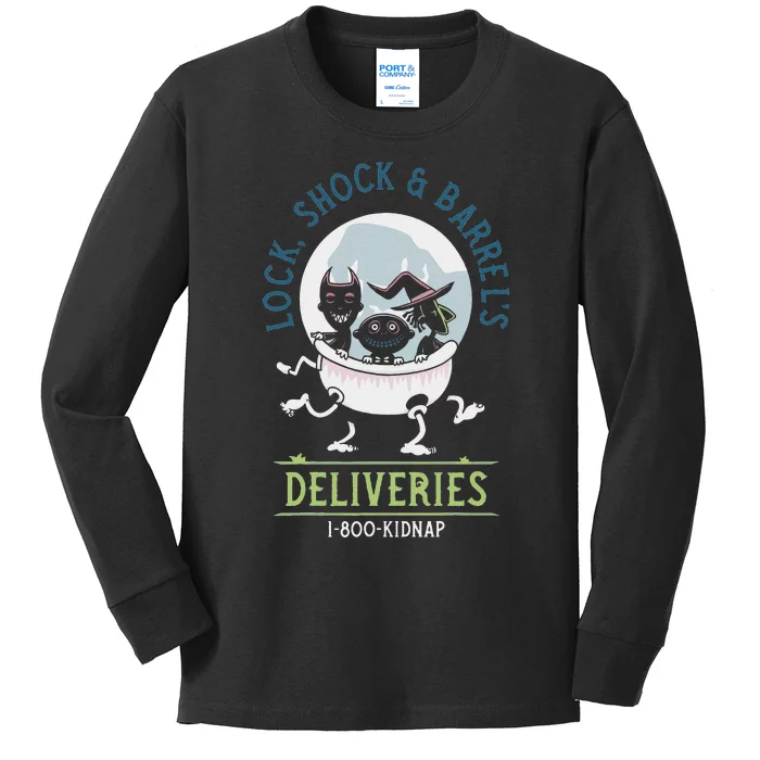 Lock Shock Amp Halloween Retro Kids Long Sleeve Shirt