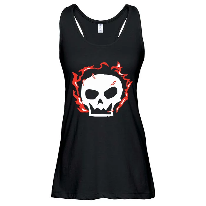 Lonely Stars A Skull Ladies Essential Flowy Tank