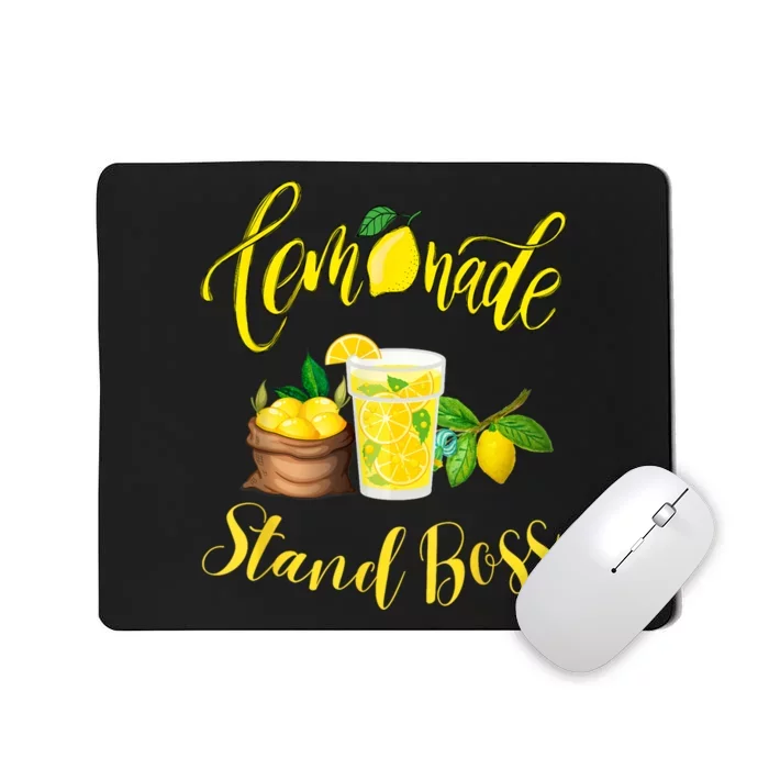 Lemonade Stand Boss Funny Lemonade Summer Mousepad