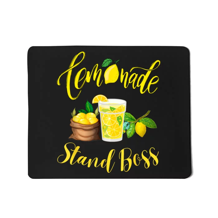 Lemonade Stand Boss Funny Lemonade Summer Mousepad