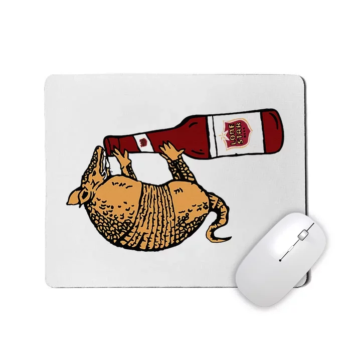 Lone Star Beer Armadillo Texas Mousepad