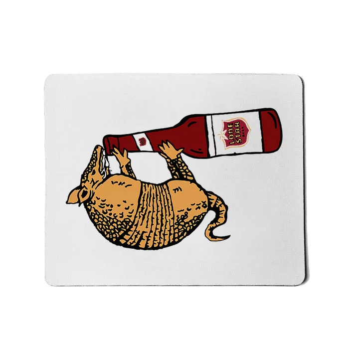 Lone Star Beer Armadillo Texas Mousepad