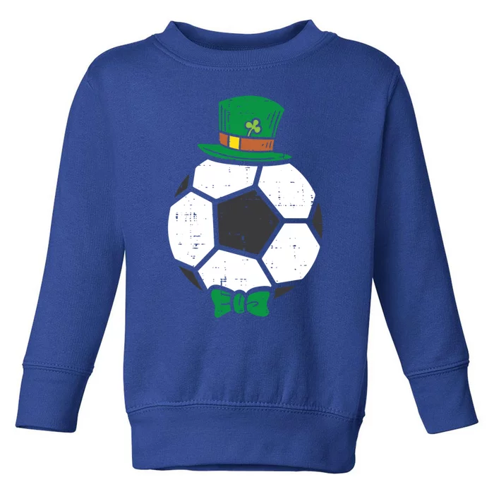 Leprechaun Soccer Ball St Patricks Day Sports Football Gift Toddler Sweatshirt