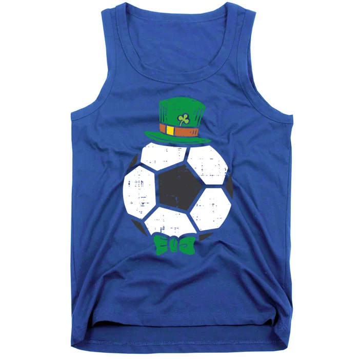 Leprechaun Soccer Ball St Patricks Day Sports Football Gift Tank Top