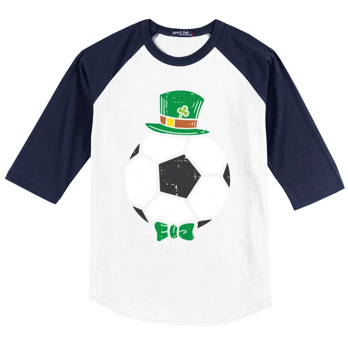 Leprechaun Soccer Ball St Patricks Day Sports Football Gift Baseball Sleeve Shirt