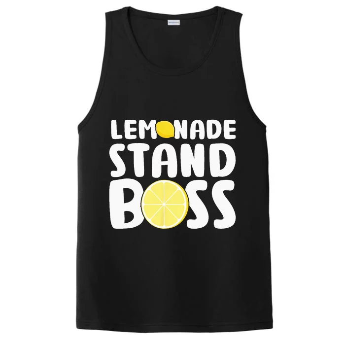 Lemonade Stand Boss Funny Lemon Juice Lover Performance Tank