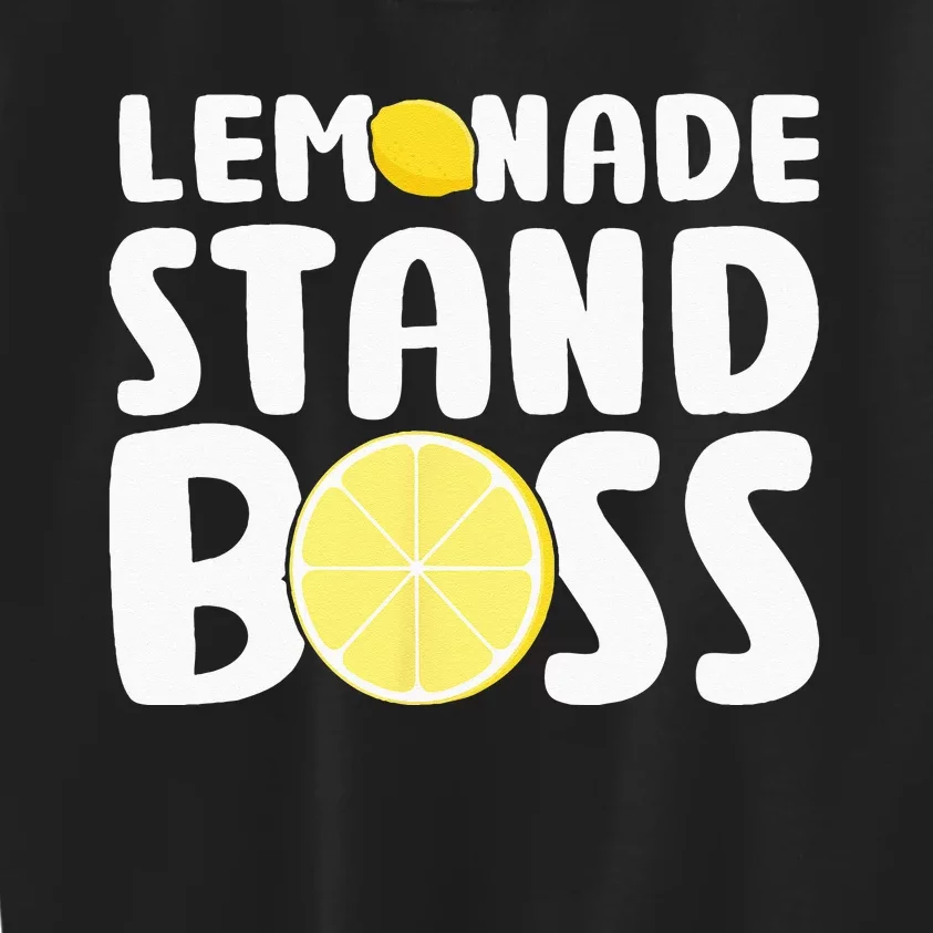 Lemonade Stand Boss Funny Lemon Juice Lover Kids Sweatshirt