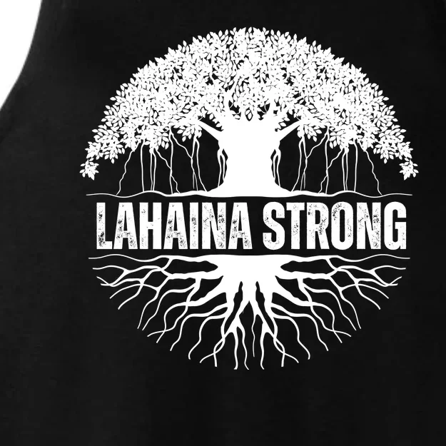 Lahaina Strong Banyan Tree Maui Wildfire Ladies Tri-Blend Wicking Tank