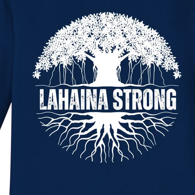 Lahaina Strong Banyan Tree Maui Wildfire Baby Long Sleeve Bodysuit