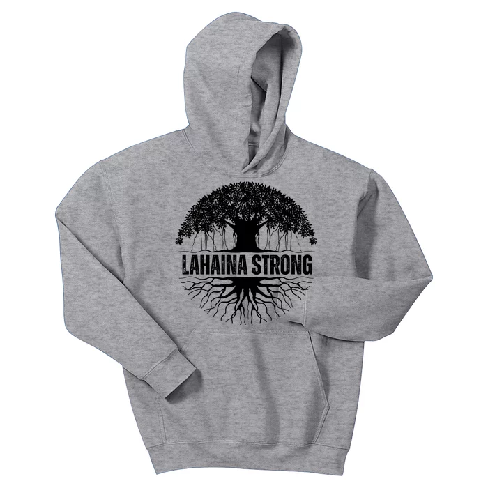 Lahaina Strong Banyan Tree Maui Wildfire Kids Hoodie