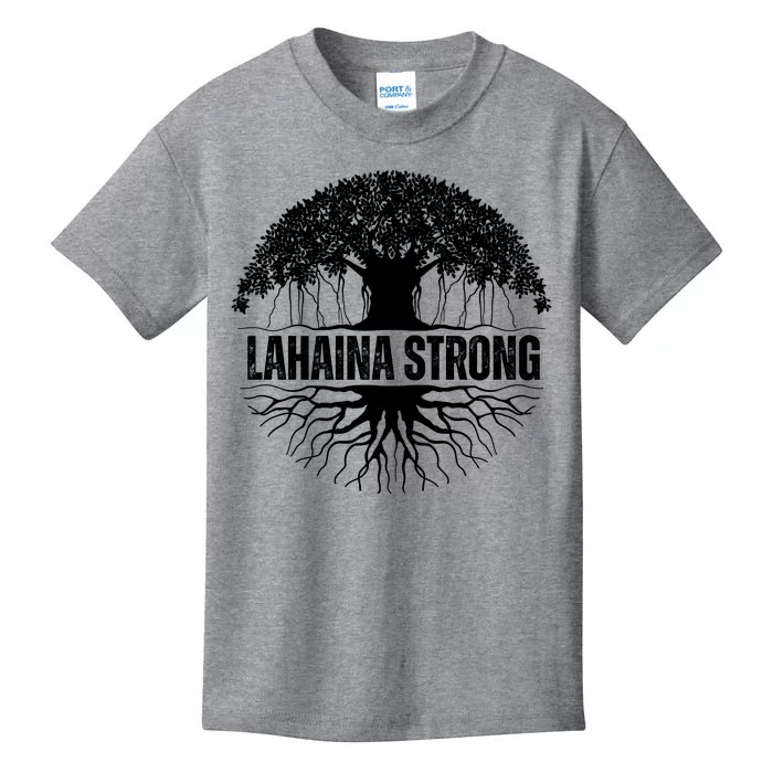 Lahaina Strong Banyan Tree Maui Wildfire Kids T-Shirt