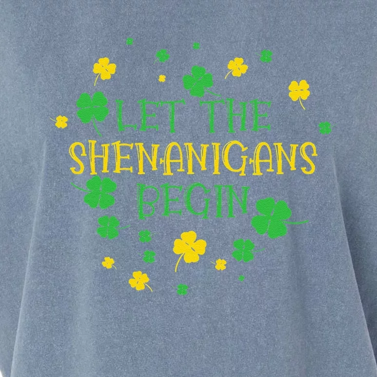 Lethe Shenanigans Begin St.Patricks Day Garment-Dyed Women's Muscle Tee