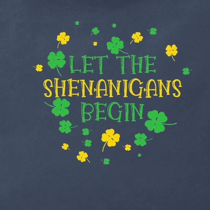 Lethe Shenanigans Begin St.Patricks Day Zip Tote Bag