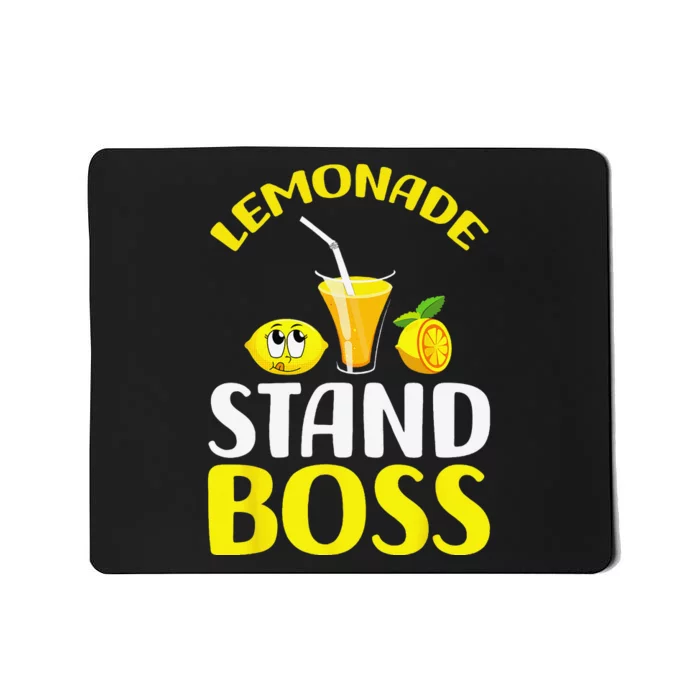 Lemonade Stand Boss Funny lemonade summer Mousepad