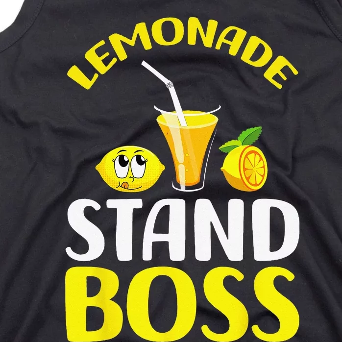 Lemonade Stand Boss Funny lemonade summer Tank Top