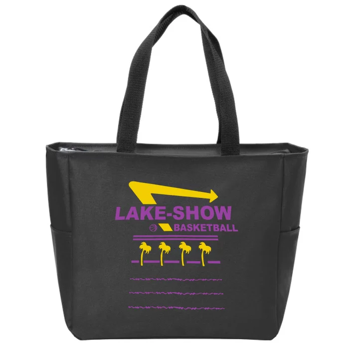 Lake Show Basketball Zip Tote Bag