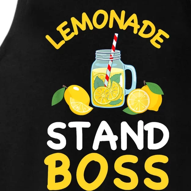 Lemonade Stand Boss Lemon Juice Gift Summer Drink Ladies Tri-Blend Wicking Tank