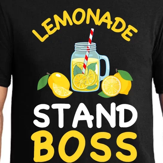 Lemonade Stand Boss Lemon Juice Gift Summer Drink Pajama Set