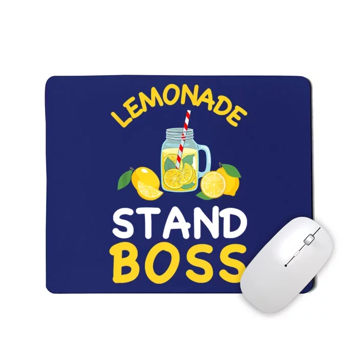 Lemonade Stand Boss Lemon Juice Gift Summer Drink Mousepad