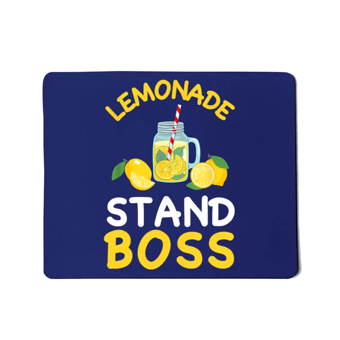 Lemonade Stand Boss Lemon Juice Gift Summer Drink Mousepad