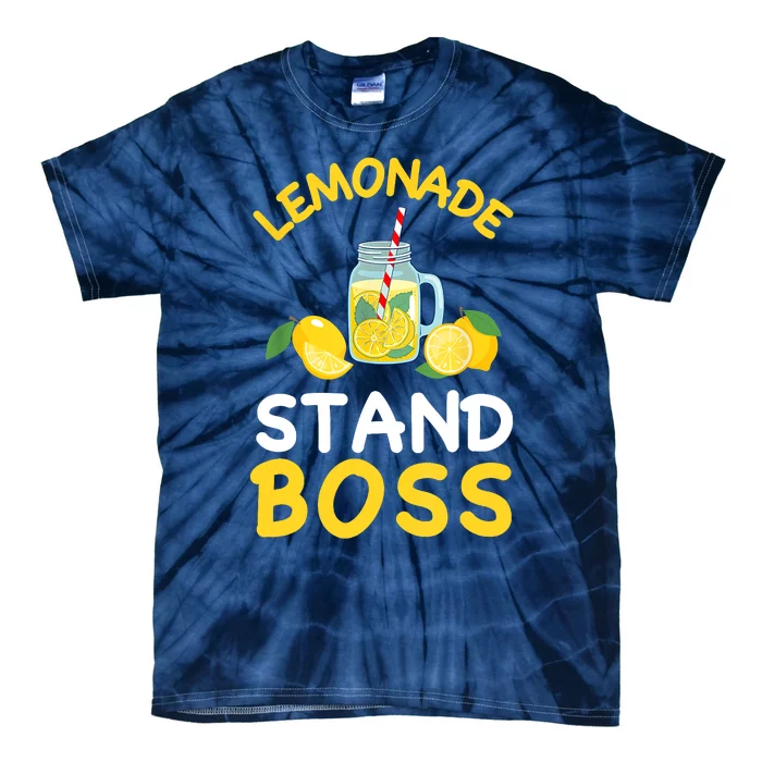 Lemonade Stand Boss Lemon Juice Gift Summer Drink Tie-Dye T-Shirt