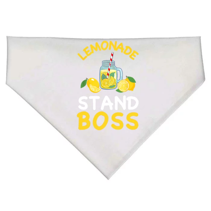 Lemonade Stand Boss Lemon Juice Gift Summer Drink USA-Made Doggie Bandana