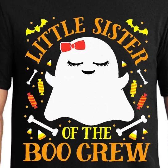 Little Sister Boo Crew Ghost Matching Family Halloween Pajama Set