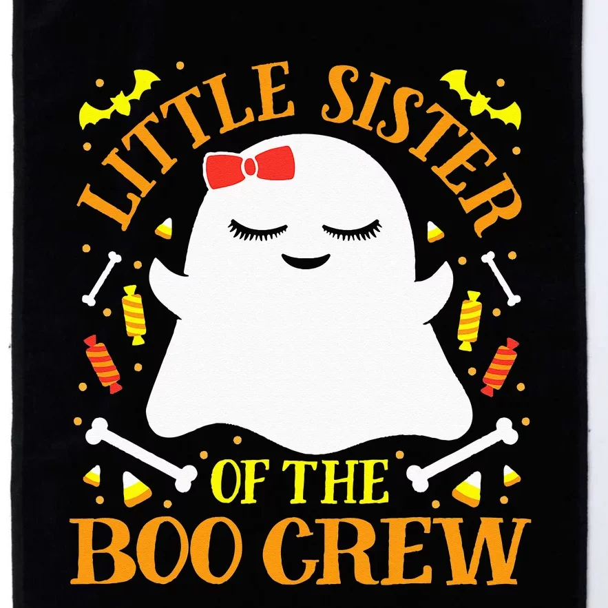 Little Sister Boo Crew Ghost Matching Family Halloween Platinum Collection Golf Towel