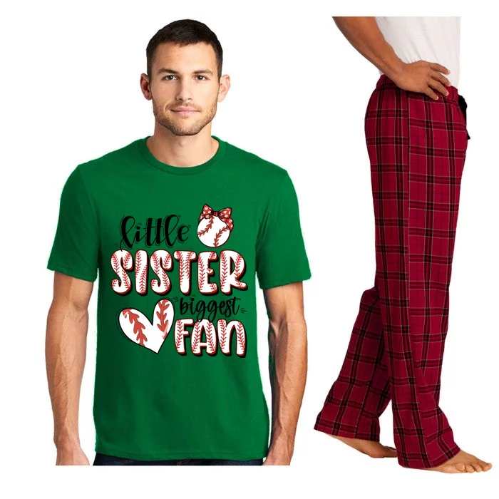 Little Sister Biggest Fan Baseball Game Day Pajama Set